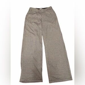 Max Studio Black & Beige Geometric Palazzo Pants | Size S